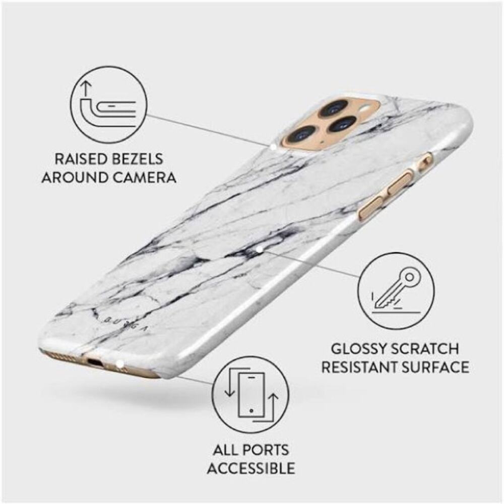 Burga White Gray Black Marble iPhone Snap Case 11 Pro Max NWT - Picture 8 of 8